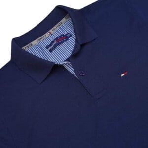 Pique lacos T-Shirt ( Navy Blue) - Image 2