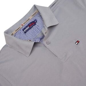 Pique lacos T-Shirt  (Ash colour ) - Image 2