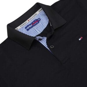 Pique lacos T-Shirt (Black) - Image 2