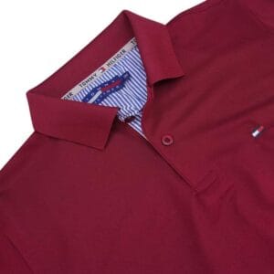 Pique lacos T-Shirt  (merun) - Image 2