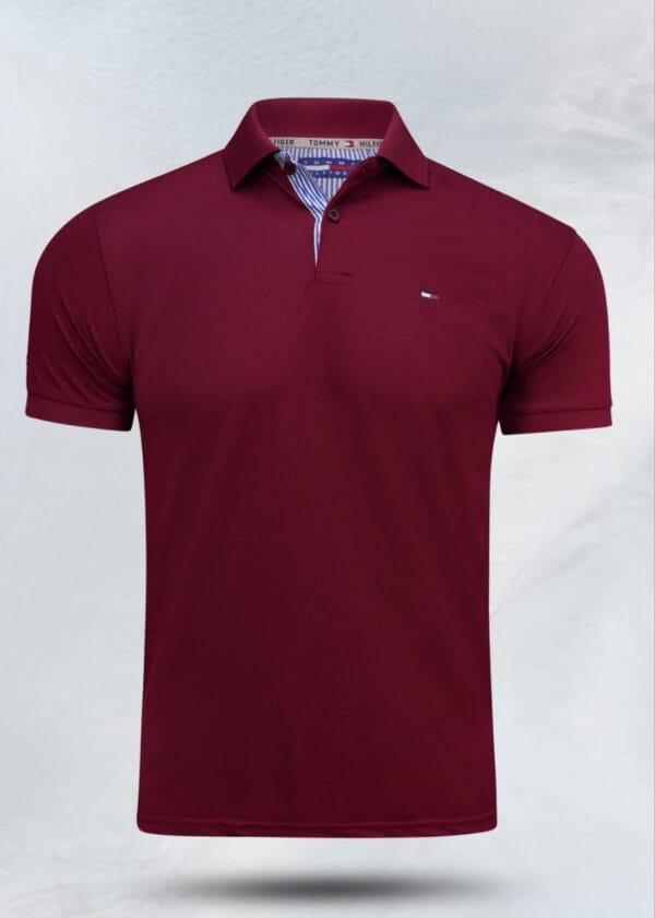 Pique lacos T-Shirt  (merun)