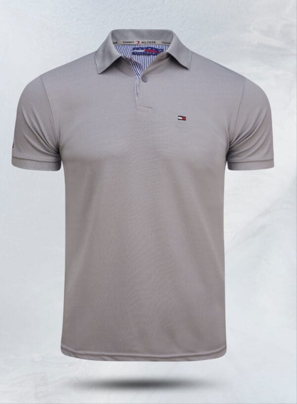 Pique lacos T-Shirt  (Ash colour )